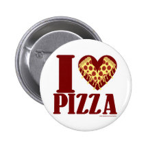 Liebe I Pizza Anstecknadelbuttons