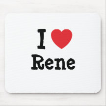 Liebe I Rene-Herzgewohnheit personalisiert Mauspads