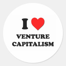 Liebe I Risikokapital-Unternehmertum Runder Aufkleber
