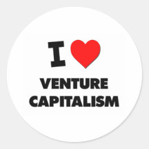 Liebe I Risikokapital-Unternehmertum Runder Sticker