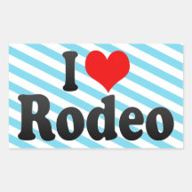 Liebe I Rodeo Rechteckige Sticker