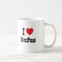 Liebe I Rufus Herzgewohnheit personalisiert Kaffee Haferl