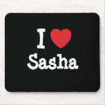 Liebe I Sasha Herz T-Shirt Mousepad