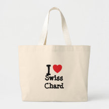 Liebe I T-Shirt Herz Schweizer Mangoldgemüses Taschen