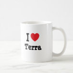 Liebe I Terra-Herz T-Shirt Tassen