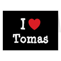 Liebe I Tomas Herzgewohnheit personalisiert Karte