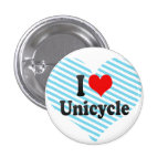 Liebe I Unicycle Anstecknadelbutton