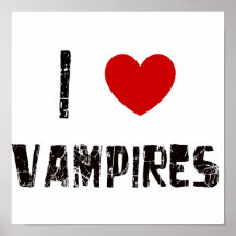 Liebe I Vampires Plakatdrucke