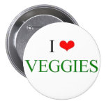 Liebe I Veggies Anstecknadelbutton