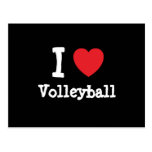 Liebe I Volleyball-Herzgewohnheit personalisiert Postkarten