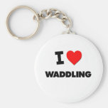 Liebe I Waddling Schlüsselanhänger