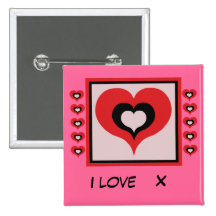Liebe I X Anstecknadel