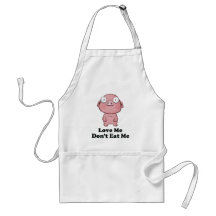 Liebe ich essen mich nicht Schwein-Entwurf Schürze