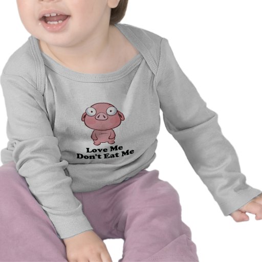 Liebe ich essen mich nicht Schwein-Entwurf T-shirts