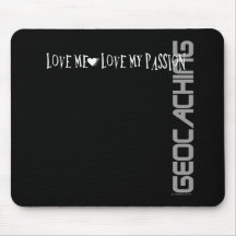 Liebe ich - Liebe meine Leidenschaft - Geocaching Mauspad