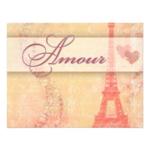 Liebe in Paris Personalisierte Ankündigung