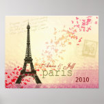 Liebe in Turm Paris Eiffel Poster