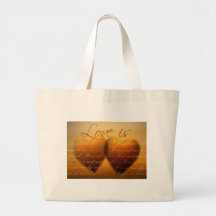 Liebe ist geduldig; Liebe ist nett Tragetasche