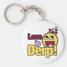 Liebe ist Herp Derp Schlüsselbänder