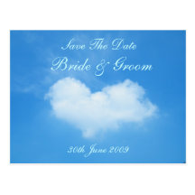 Liebe ist in der Luft Save the Date Postkarte