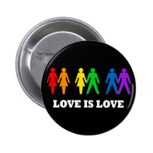 Liebe ist Liebe Anstecknadelbuttons