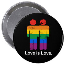 LIEBE IST LIEBE-HOMOSEXUELL-PAAR BUTTON