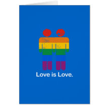 LIEBE IST LIEBE-HOMOSEXUELL-PAAR KARTEN