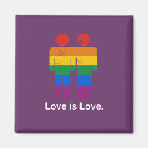 LIEBE IST LIEBE-HOMOSEXUELL-PAAR KÜHLSCHRANKMAGNET