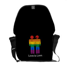 LIEBE IST LIEBE-HOMOSEXUELL-PAAR KURIER TASCHE