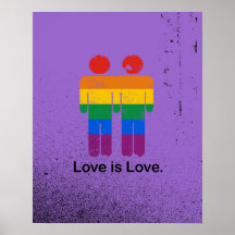 LIEBE IST LIEBE HOMOSEXUELLES COUPLE.png Posterdruck
