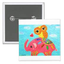 Liebe ist wie ein Elefant Buttons
