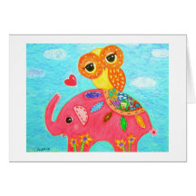 Liebe ist wie ein Elefant Grußkarte