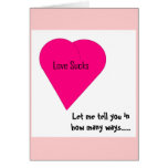 Liebe ist zum Kotzen Karte