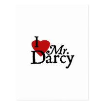 LIEBE Janes Austen I Herr Darcy Postkarte