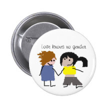 Liebe kennt keinen Geschlechtsknopf Anstecknadelbutton