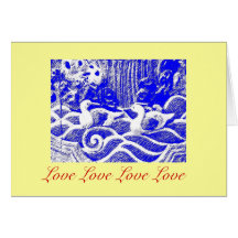 "Liebe-Liebe-Liebe-Liebe " Karte