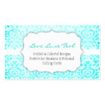 Liebe Luxe aquamarines Bizcard Visitenkarten Vorlage