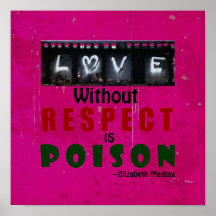 Liebe ohne Respekt ~ 12x12 Plakat