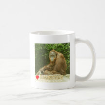 LIEBE-ORANG-UTANS KAFFEE TASSE