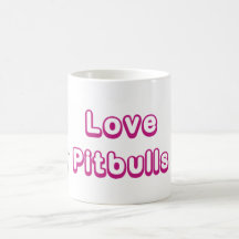Liebe Pitbull Welpen-Hundekaffeetasse-Becher