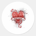 Liebe Portugal Runder Sticker