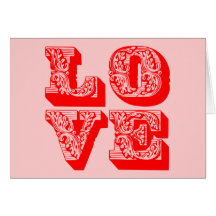 LIEBE Quadrat Karte