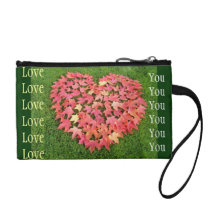 Liebe reisen Sie Zusatz-Taschen-Herz-Blätter