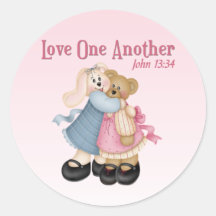 Liebe Runde Sticker