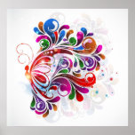Liebe-Schmetterlings-Druck Plakatdruck