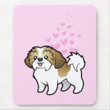 Liebe Shih Tzu (Welpe geschnitten) Mauspads