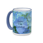 Liebe Sie Großmutter-Kaffeetasse-Feiertags-Blumenb