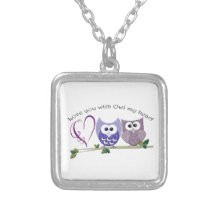 Liebe Sie mit Eule mein Herz, niedliche Eulenkunst Personalisierter Schmuck