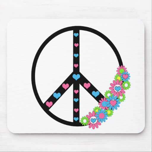 Liebe und Frieden Mauspad