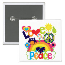 Liebe und Friedensbaby Anstecknadelbutton